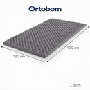 Pillow Top Ortobom Casal Massageador Colchonete Caixa De Ovo Casca Anti-escaras D20